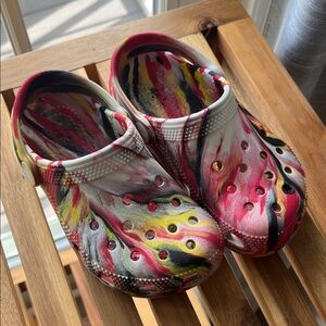 Colorful Abstract Crocs